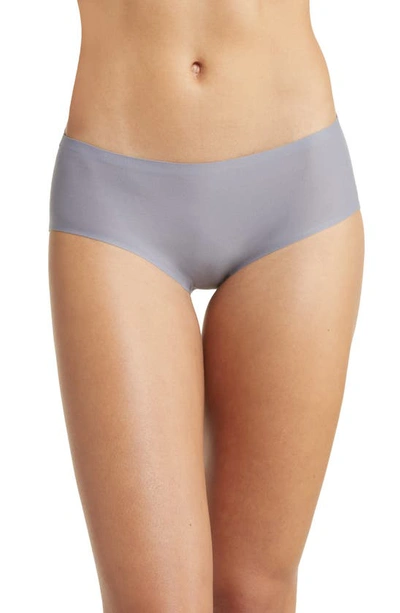Shop Chantelle Lingerie Soft Stretch Seamless Hipster Panties In Smoke Grey-sm