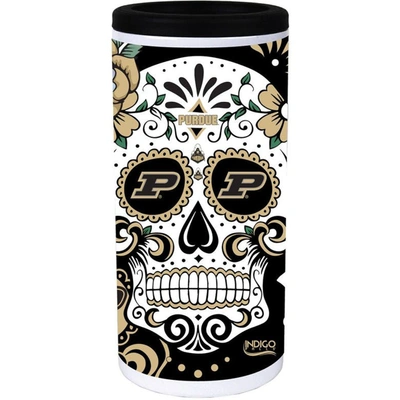 Shop Indigo Falls Purdue Boilermakers Dia Stainless Steel 12oz. Slim Can Cooler In White