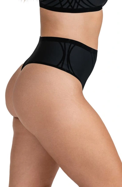 Shop Honeylove Silhouette Shaping Thong In Vamp