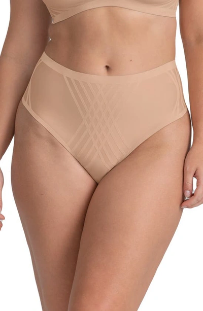 Shop Honeylove Silhouette Shaping Thong In Sand