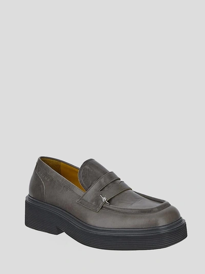 Shop Marni Leather Loafer In 881