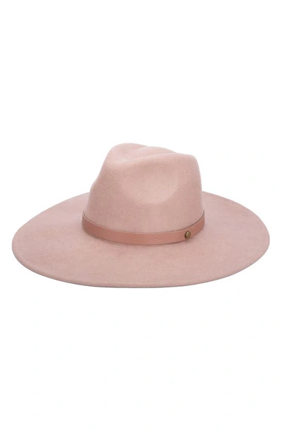 Shop San Diego Hat Wool Felt Fedora In Pink
