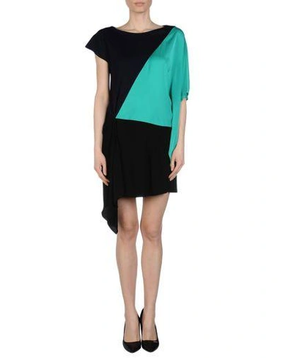 Shop Vionnet Short Dress In Green