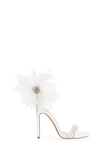 Shop Azalea Wang Licorice Ankle Strap Sandal In White