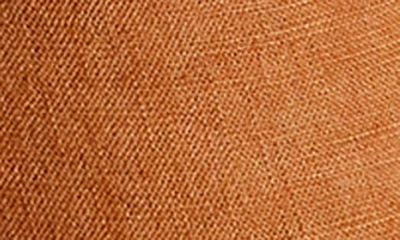 Shop Bed Threads Long Sleeve Linen Button-up Shirt In Rust