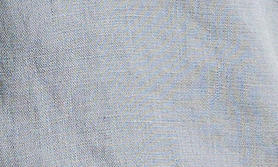 Bed Threads Short Sleeve Linen Button-up Shirt In Mineral