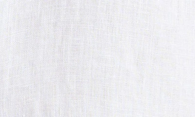 Shop Bed Threads Short Sleeve Linen Button-up Shirt In White