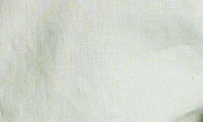 Shop Bed Threads Short Sleeve Linen Button-up Shirt In Sage