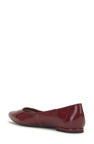 Shop Jessica Simpson Cazzedy Pointed Toe Flat In Malbec