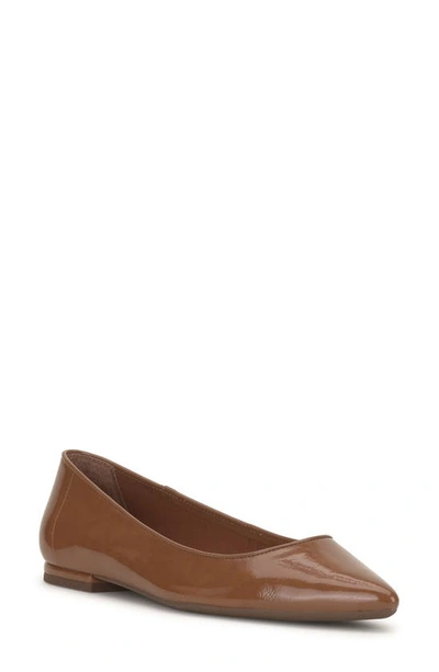 Shop Jessica Simpson Cazzedy Pointed Toe Flat In Caramel
