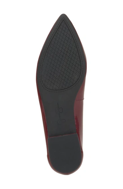Jessica Simpson Cazzedy Pointed Toe Flat In Malbec