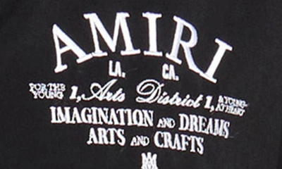 Shop Amiri Arts District Wool Blend Blouson Jacket In Black