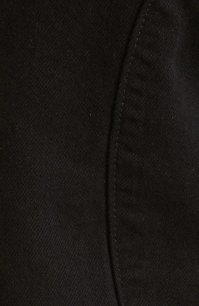 Amiri M65 Distressed Split Hem Kick Flare Leg Cargo Jeans In Black