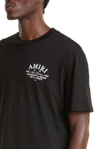 Shop Amiri Arts District Graphic T-shirt In Black