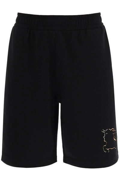 Shop Burberry 'horwood' Shorts In Black