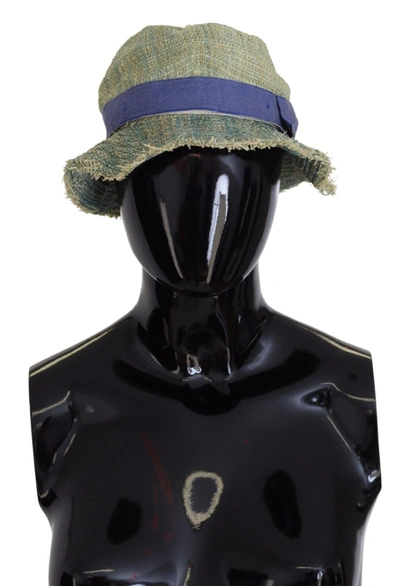 Shop Dolce & Gabbana Multicolor Cotton Straw Bucket Women's Hat