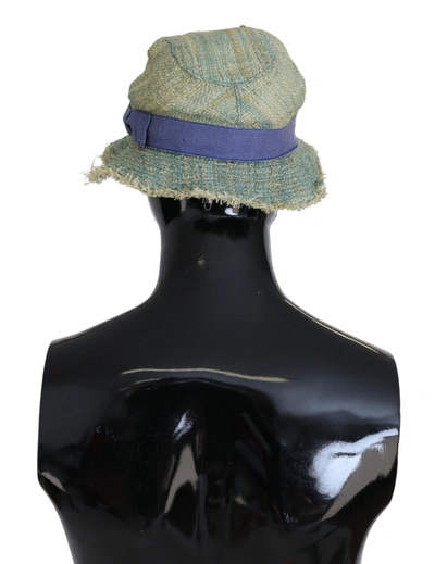 Shop Dolce & Gabbana Multicolor Cotton Straw Bucket Women's Hat
