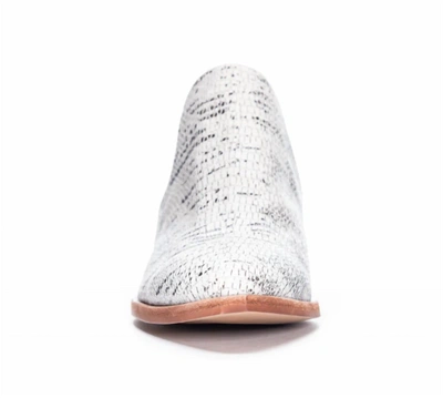 Shop Chinese Laundry Fortune Lizard Bootie In White/ Black