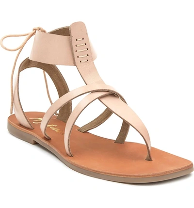 Shop Matisse Lay Up Strappy Sandal In Blush In Beige