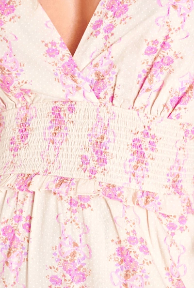 Shop Loveshackfancy Firefly Dress In French Lilac In Multi