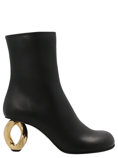 Shop Jw Anderson 'chain' Ankle Boots