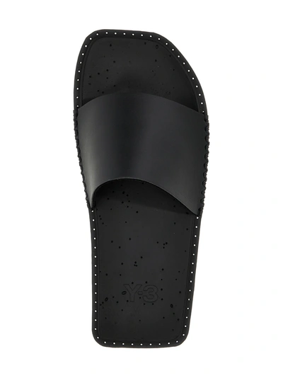 Shop Y-3 Water Slide Sandals Black