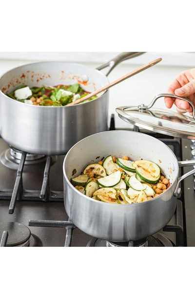 Greenpan Venice Pro 13-piece Stainless Steel Ceramic Nonstick Cookware Set In Stainless Steel
