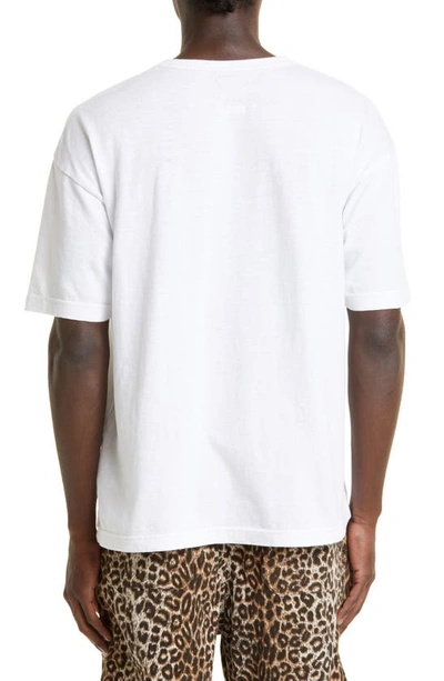 Shop Visvim Oversize Jumbo Buckle Up Graphic T-shirt In White