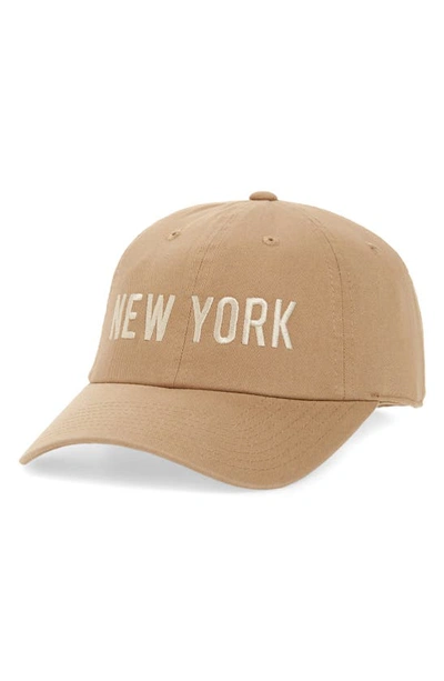 Shop American Needle New York Cotton Baseball Cap In Khaki