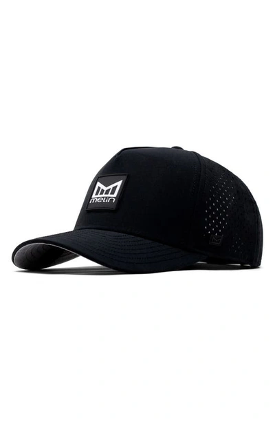 Shop Melin Odyssey Stacked Hydro Performance Snapback Hat In Black