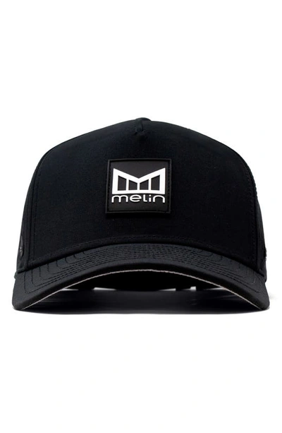 Shop Melin Odyssey Stacked Hydro Performance Snapback Hat In Black