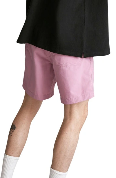 Shop Madewell Re-sourced Everywear Shorts In Shaded Pink