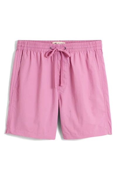 Shop Madewell Re-sourced Everywear Shorts In Shaded Pink