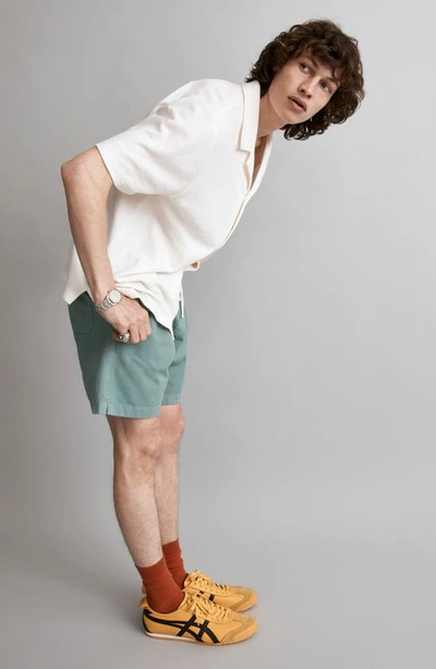 Madewell Cotton Everywhere Shorts In Summer Breeze
