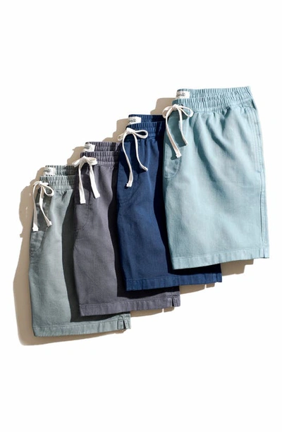 Madewell Cotton Everywhere Shorts In Summer Breeze