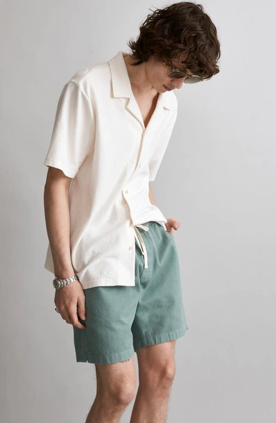 Madewell Cotton Everywhere Shorts In Summer Breeze