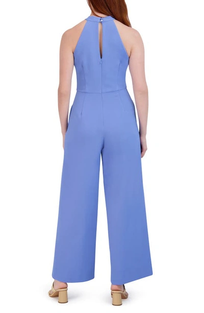 Shop Julia Jordan Halter Neck Jumpsuit In Blue Bell