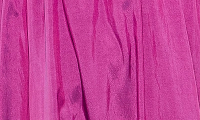 Shop Fabulouss By Mac Duggal Metallic One-shoulder Gown In Ultra Violet