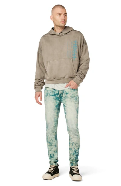 Shop Hudson Zack Bleached Stretch Skinny Jeans In Blue Acid