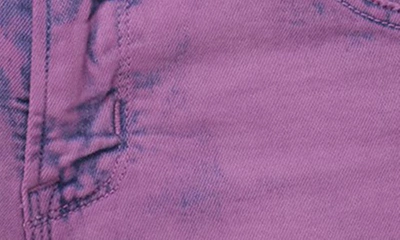 Shop Hudson Kirk Stretch Cotton Blend Denim Shorts In Deep Purple