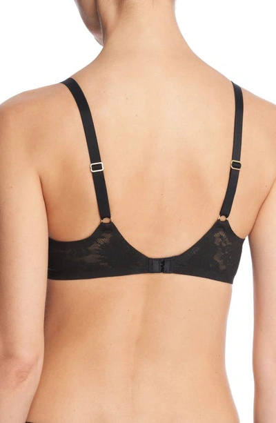 Natori Levitate Underwire Contour Plunge Bra In Black/buff