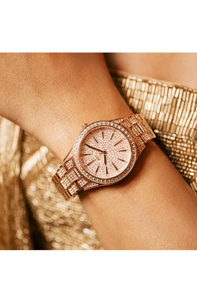 Shop Jbw Cristal 34 Diamond Bracelet Watch, 34mm In Rose Gold