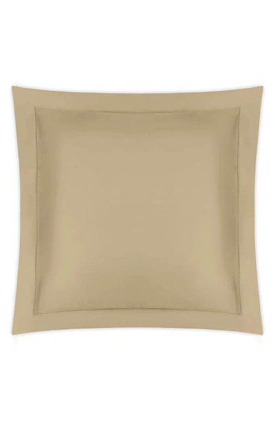 Shop Matouk Talita Hemstitch Euro Sham In Champagne