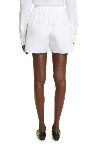 Shop The Row Gunther Cotton Shorts In White