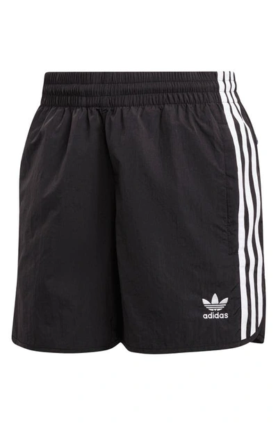 Shop Adidas Originals 3-stripes Sprinter Shorts In Black