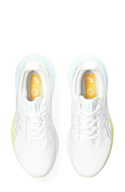 Shop Asics Gel-nimbus® 25 Running Shoe In White/ Pure Silver