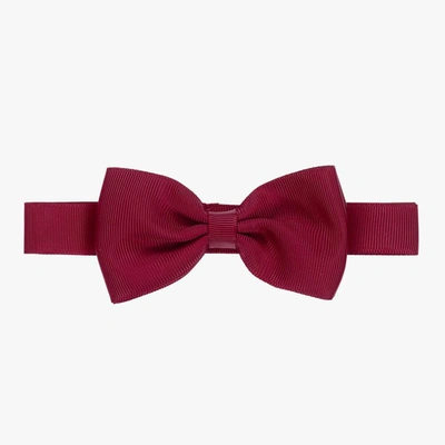 Shop Milledeux Boys Purple Grosgrain Bow Tie (10cm)