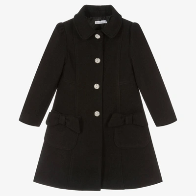 Shop Patachou Girls Black Felted Coat