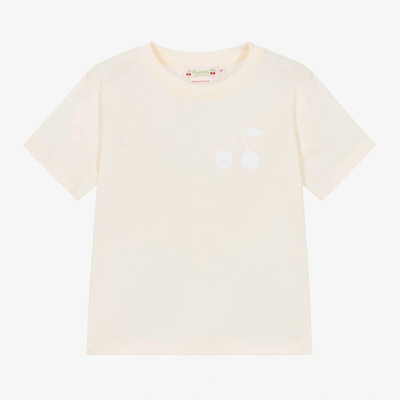 Shop Bonpoint Girls Pink Cotton T-shirt