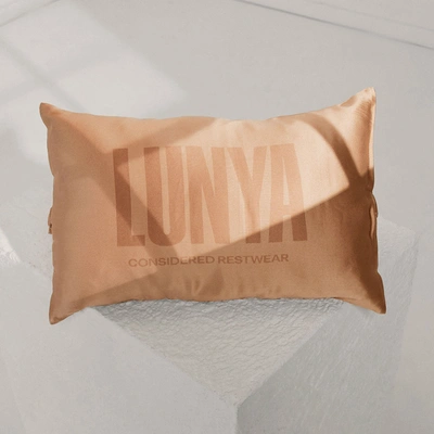 Shop Lunya Washable Silk Travel Pillow In Hidden Nest